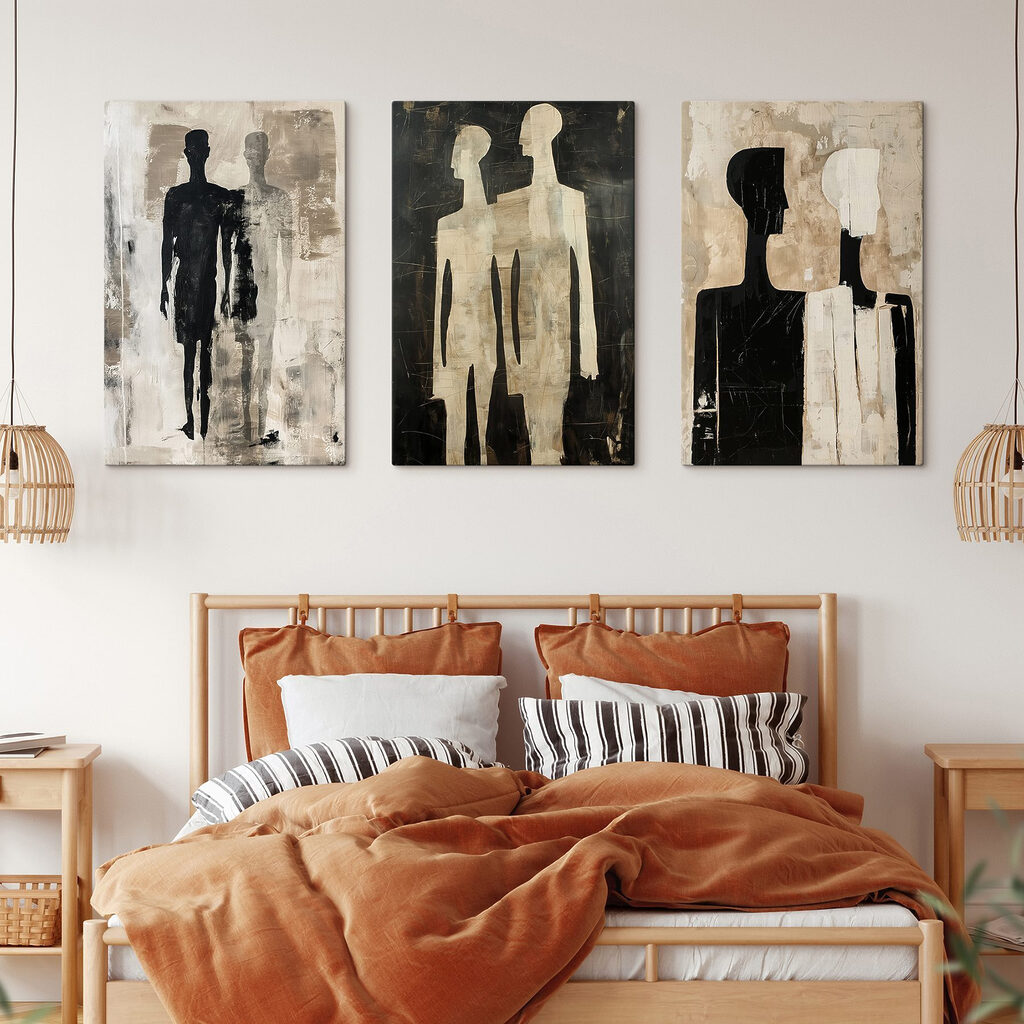 Een paar schilderijen van mensen — interieur 2