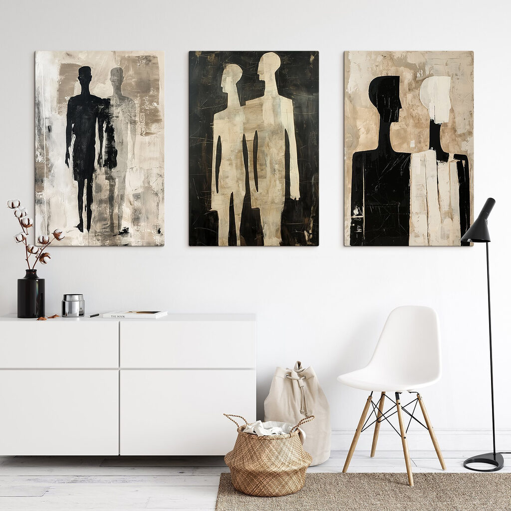 Een paar schilderijen van mensen — interieur 1