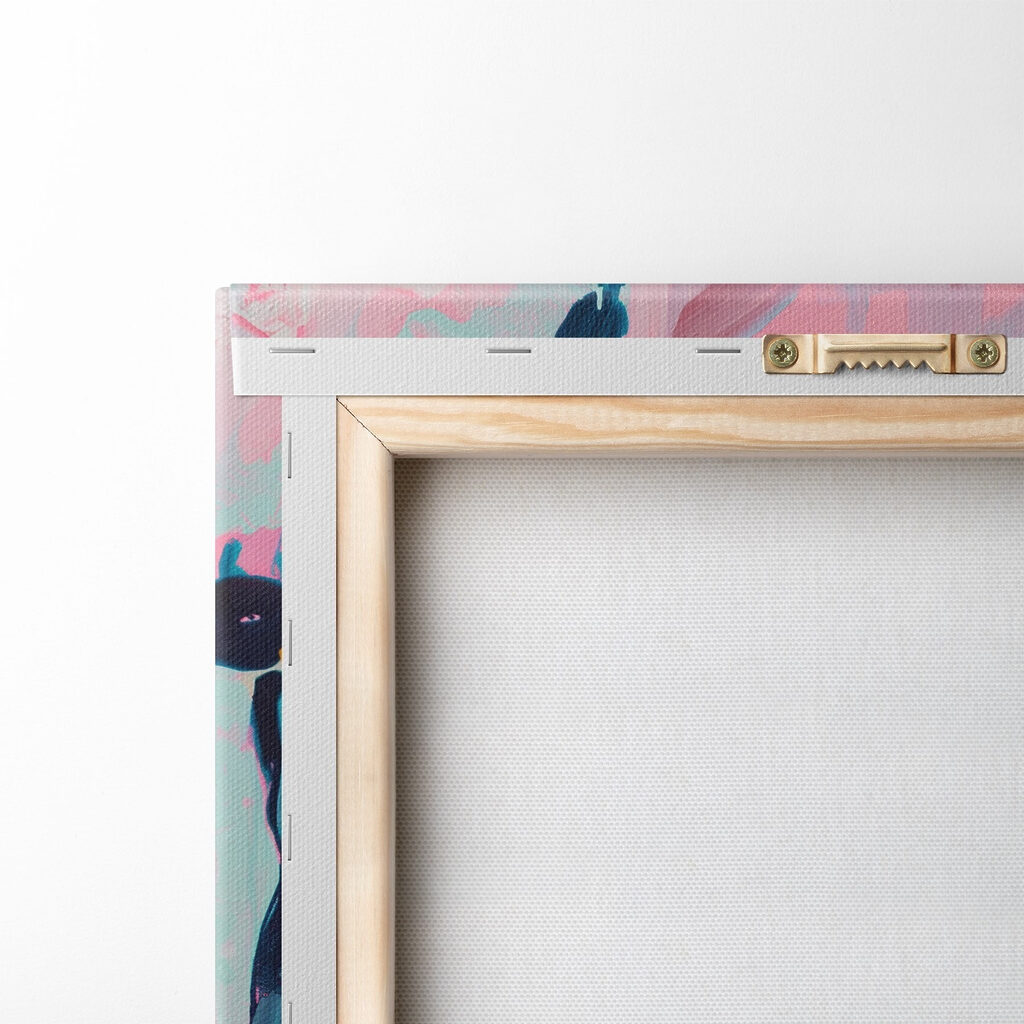 Collage van een giraffe — achterkant