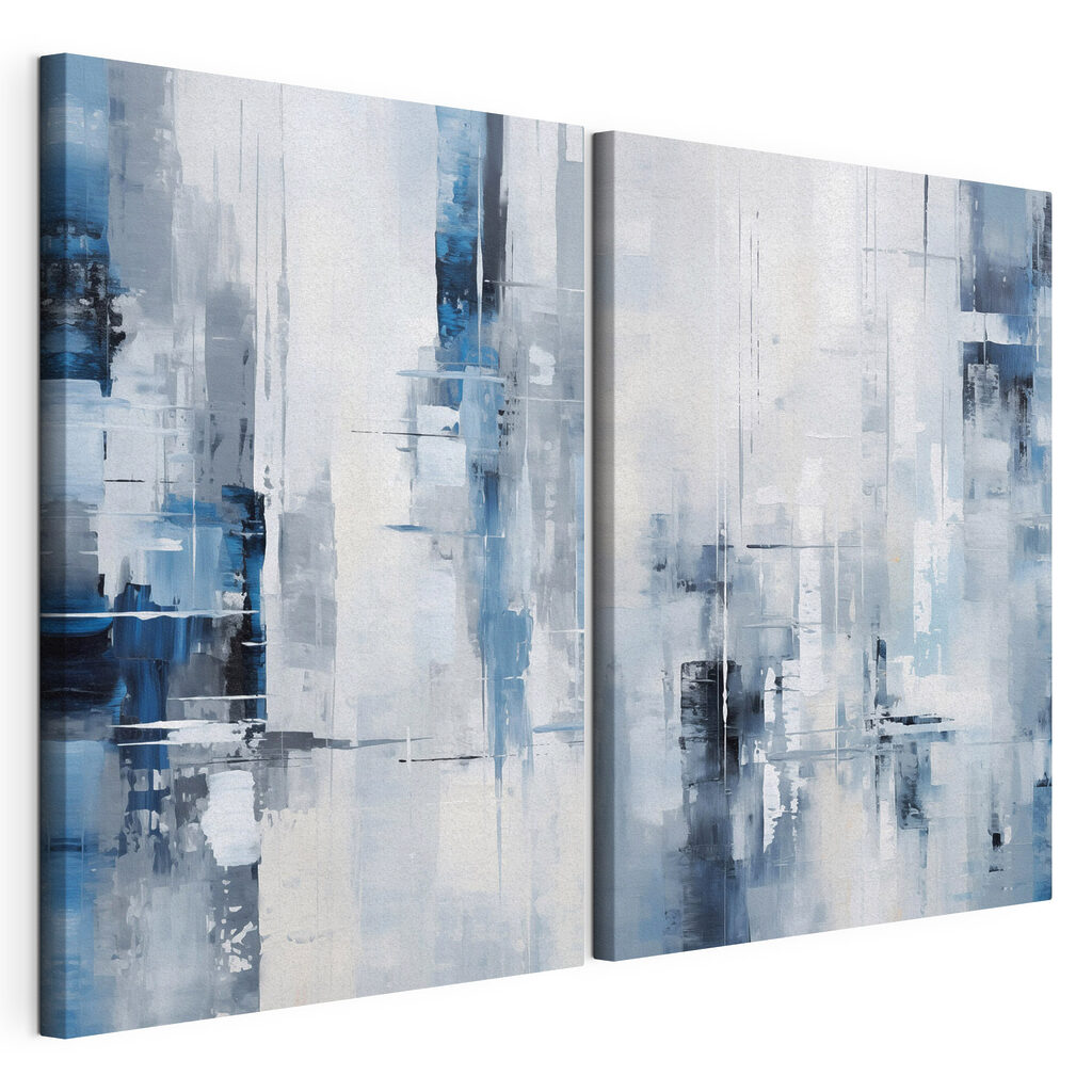 Schilderij van een stad — productweergave