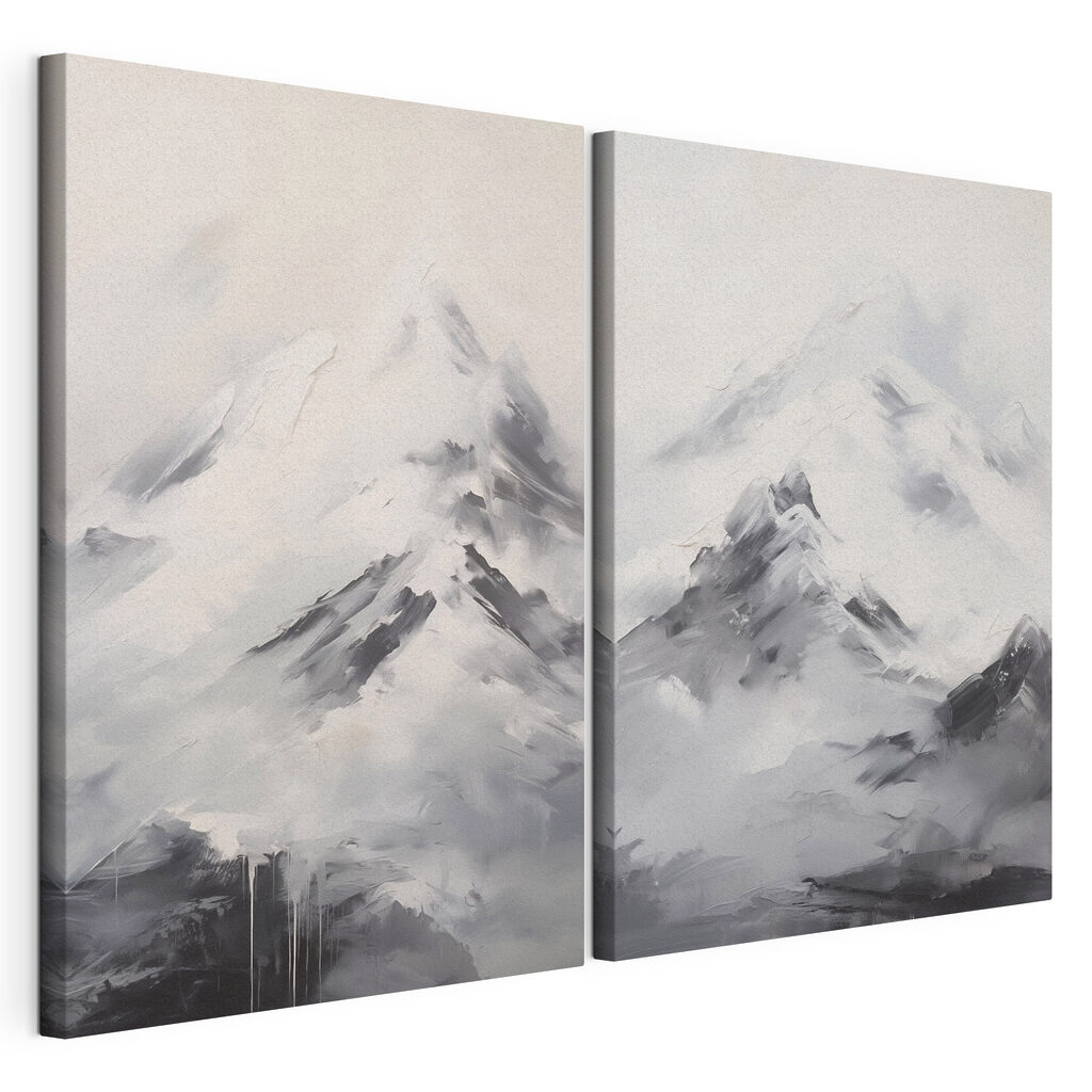 Schilderij van een bergketen — productweergave