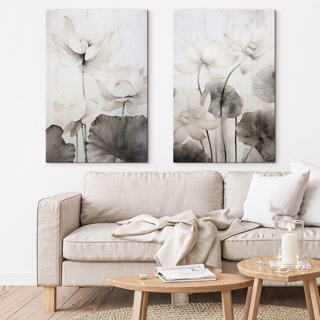 Verfijnde bloemen in zachte aquareltinten — interieur 2