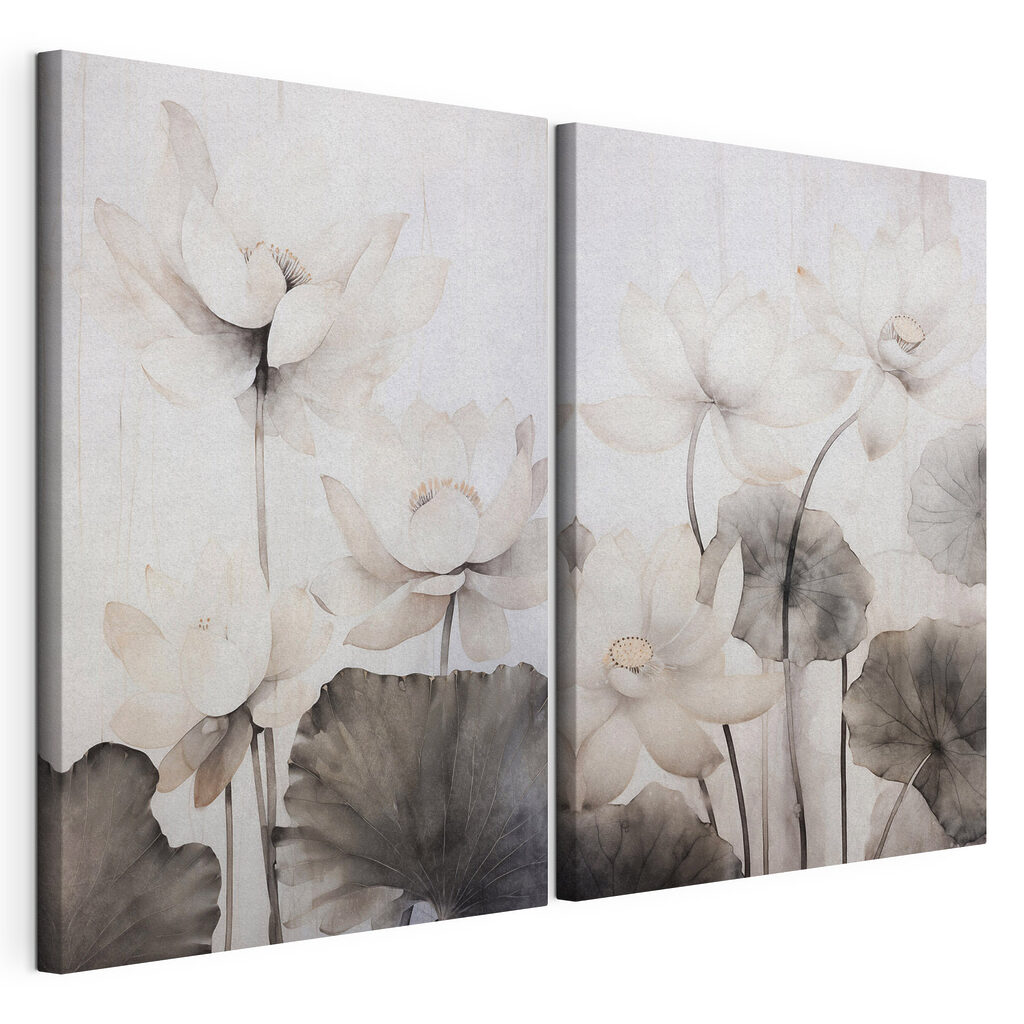 Verfijnde bloemen in zachte aquareltinten — productweergave