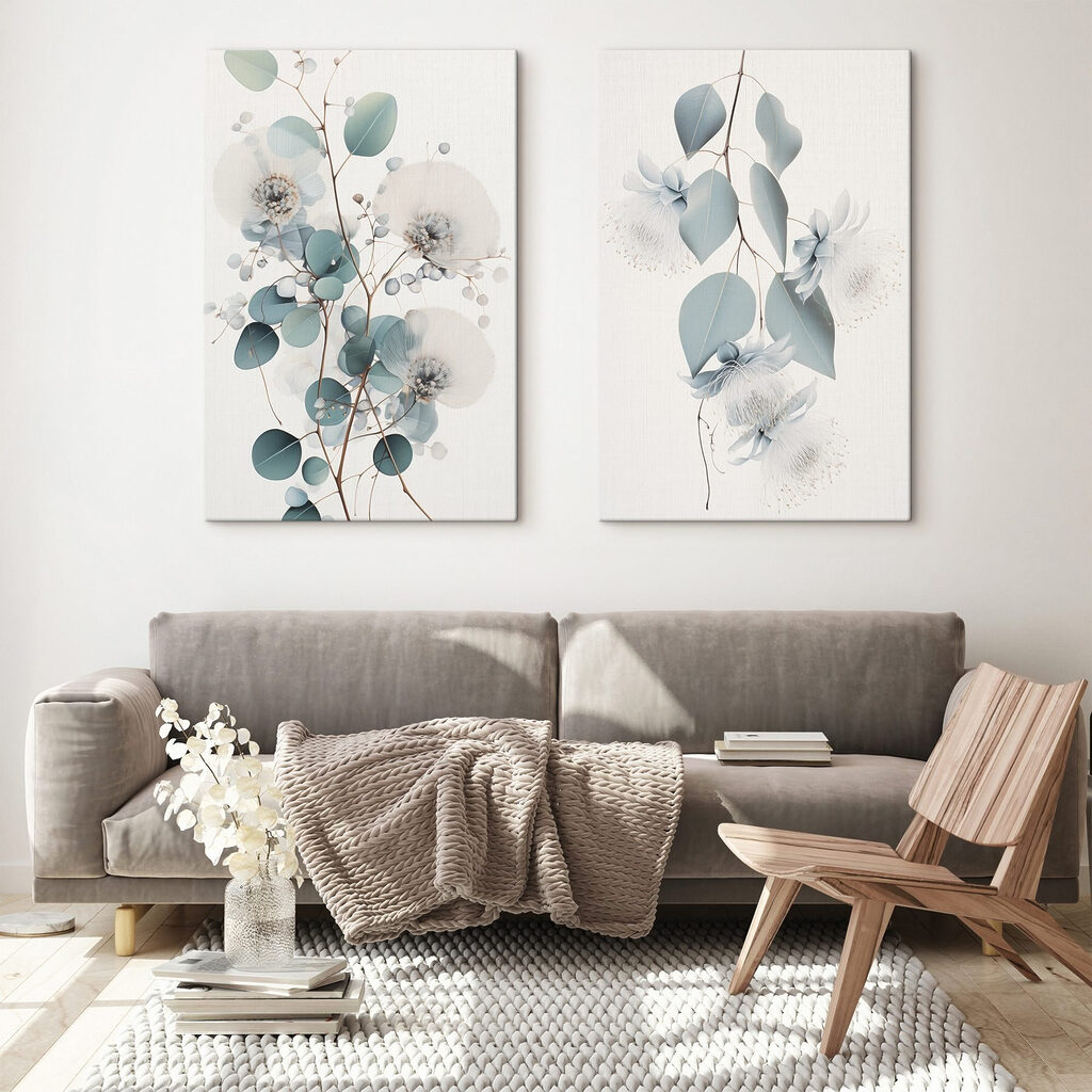 Verfijnde bloemen in zachte tinten — interieur 2