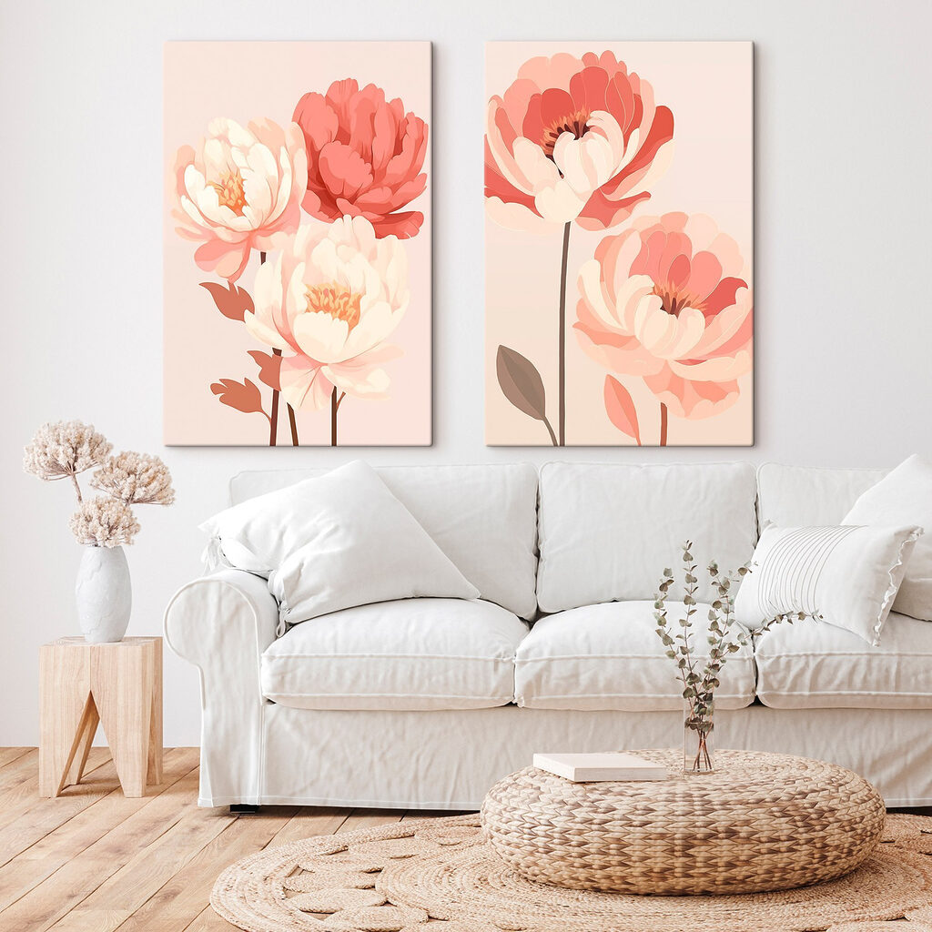 Prachtige bloemen in zachte kleuren — interieur 2
