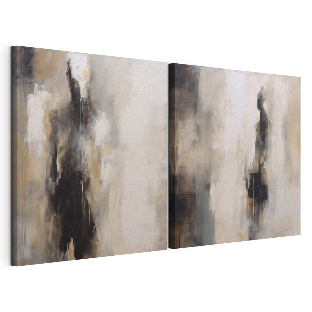 Abstracte figuren in gedempte tinten — productweergave