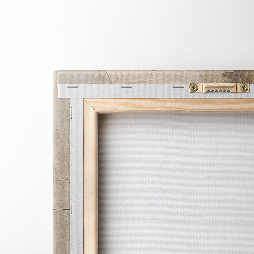 Abstracte lagen in warme tinten — achterkant