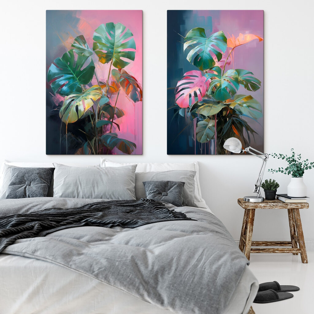 Schilderij van een plant — interieur 1