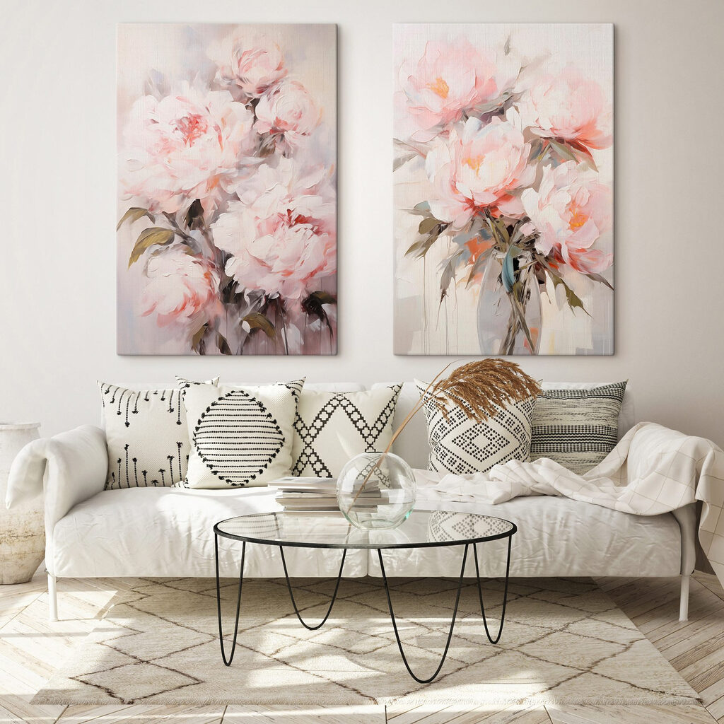 Schilderij van bloemen in een vaas — interieur 2