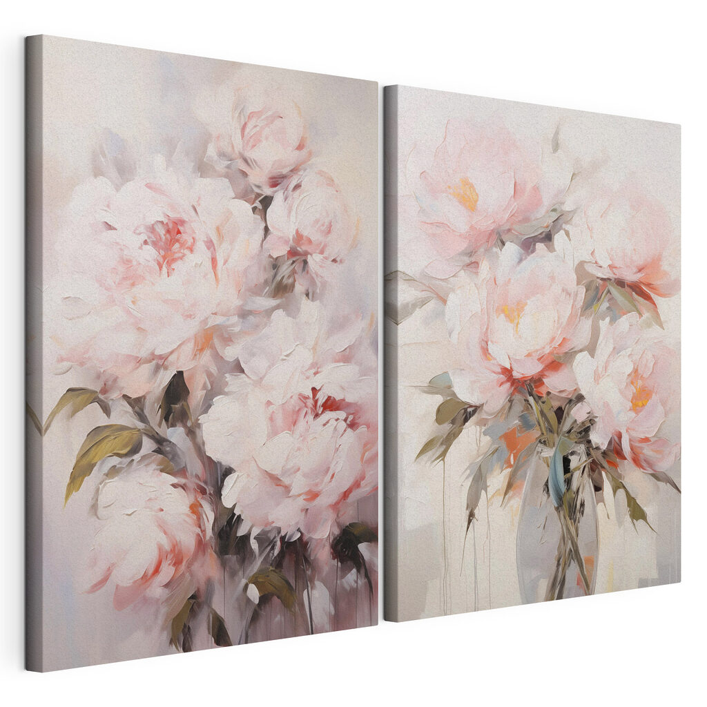 Schilderij van bloemen in een vaas — productweergave