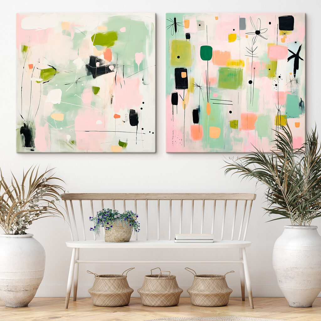 Schilderen in verschillende kleuren — interieur 1