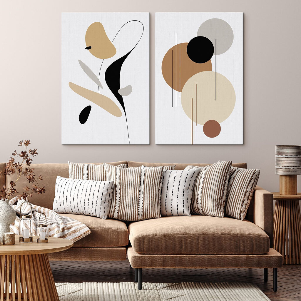 Twee kunstafbeeldingen — interieur 2