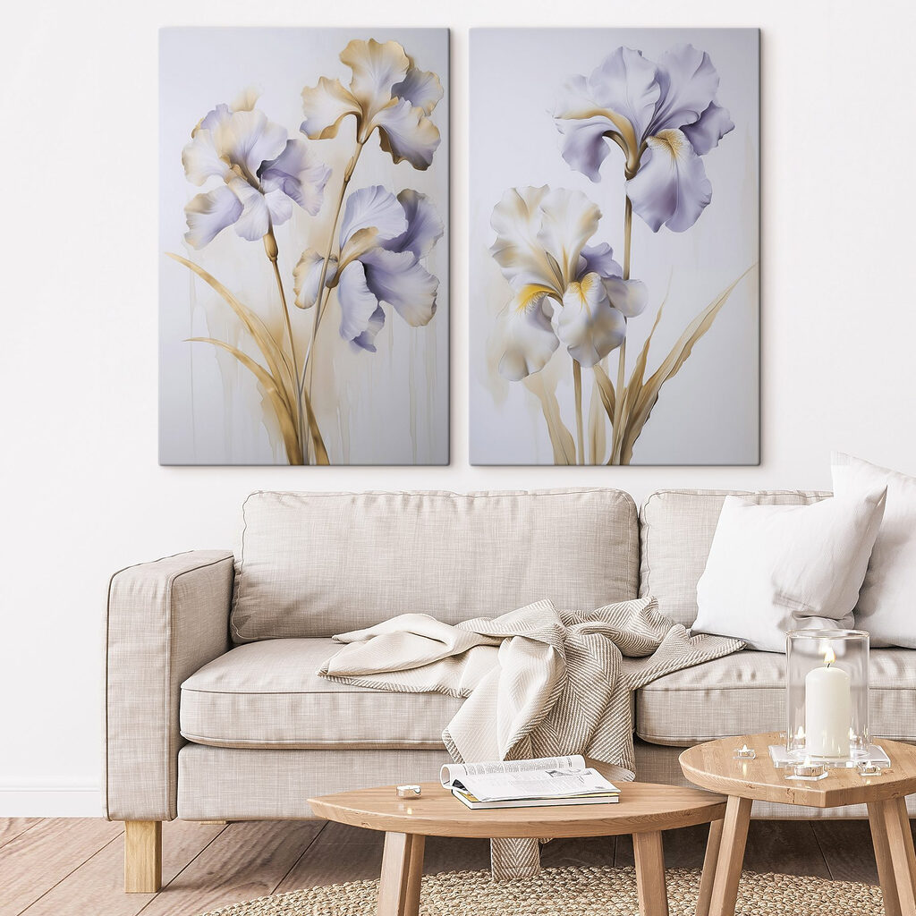 Elegante irissen in zachte tinten — interieur 2