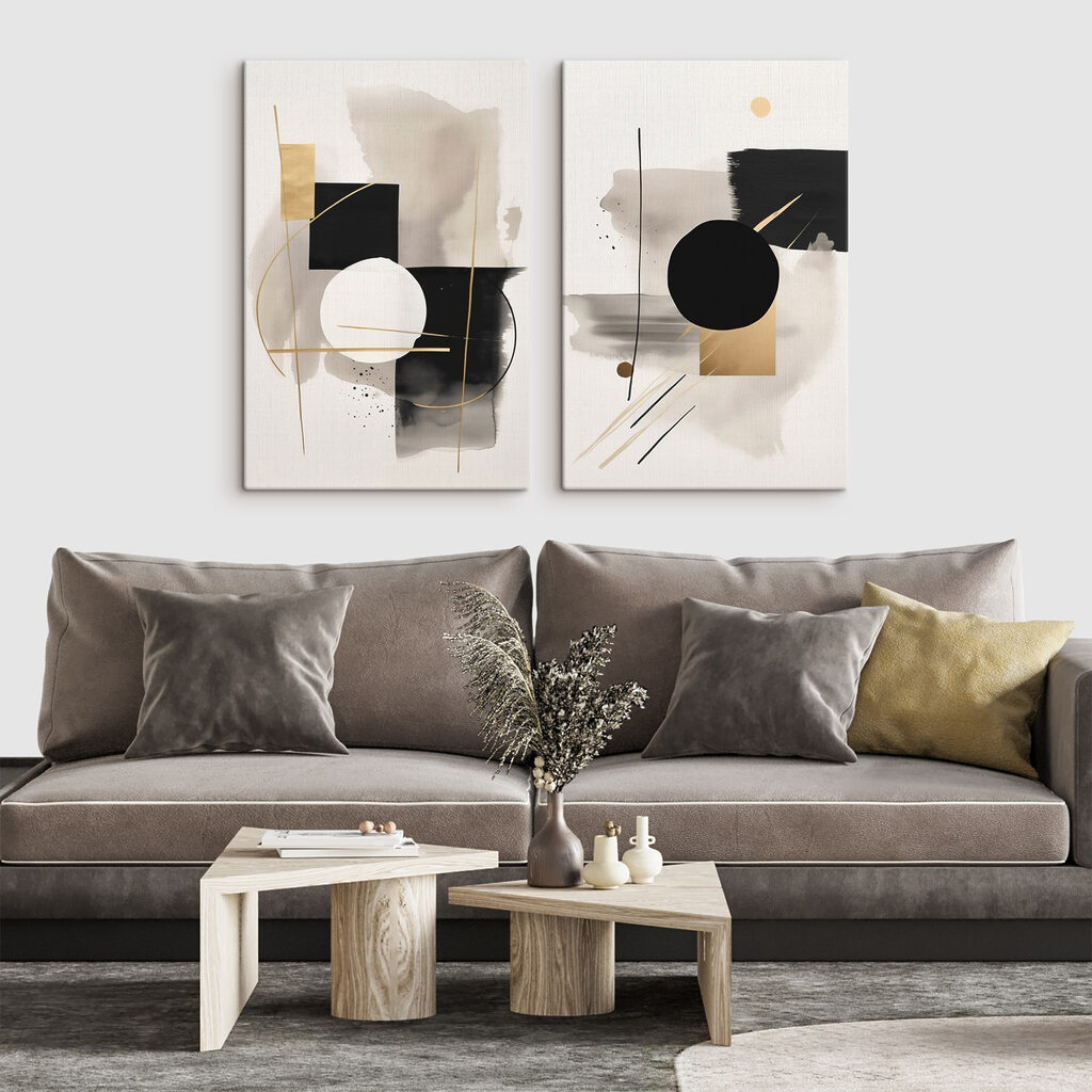 Twee kunstwerken — interieur 1