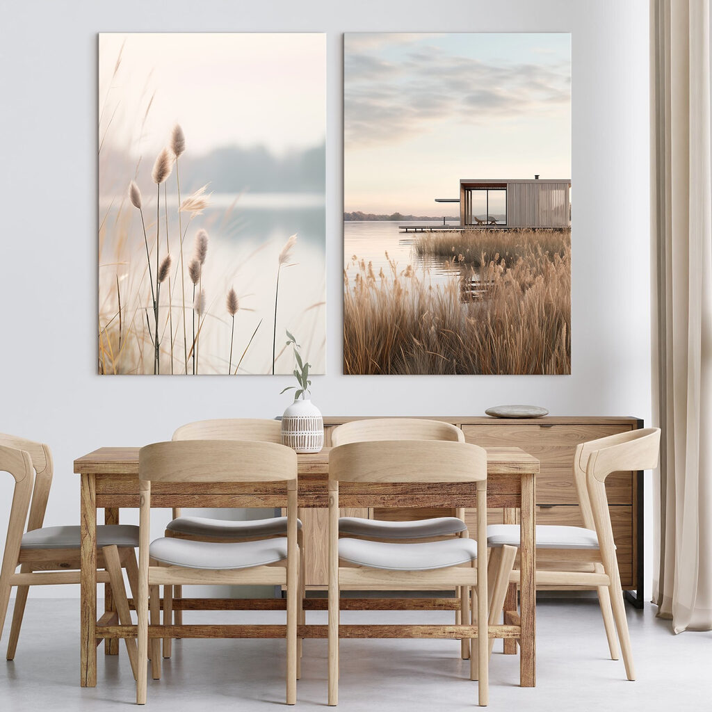 Meer met een steiger en een klein gebouwtje — interieur 2