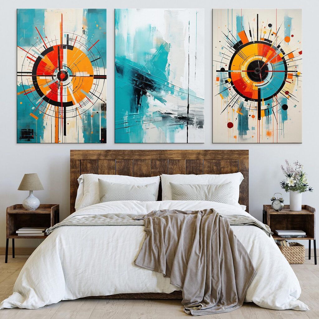 Drie kunstwerken — interieur 1