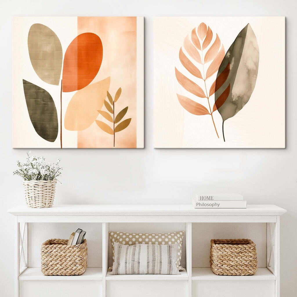 Twee afbeeldingen van bladeren — interieur 2