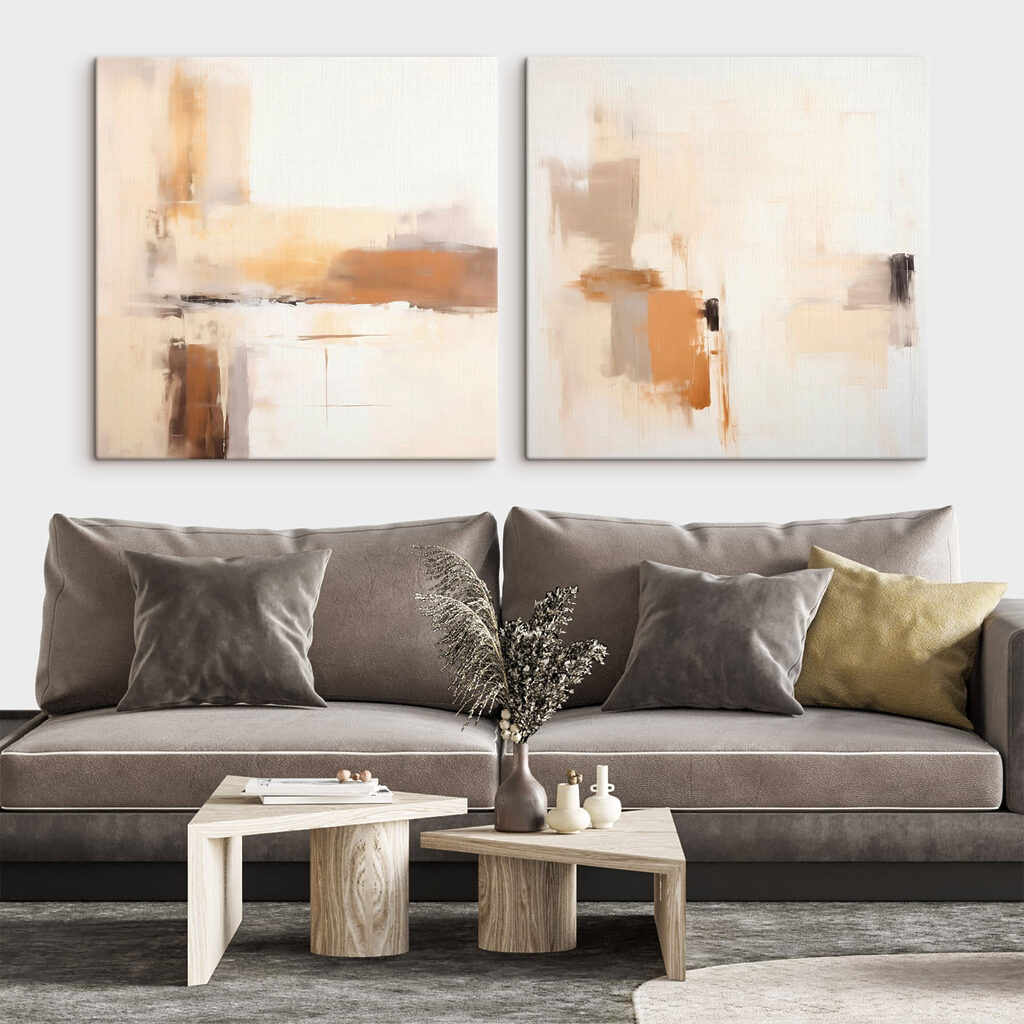 Schilderij van een persoon met een penseel — interieur 1