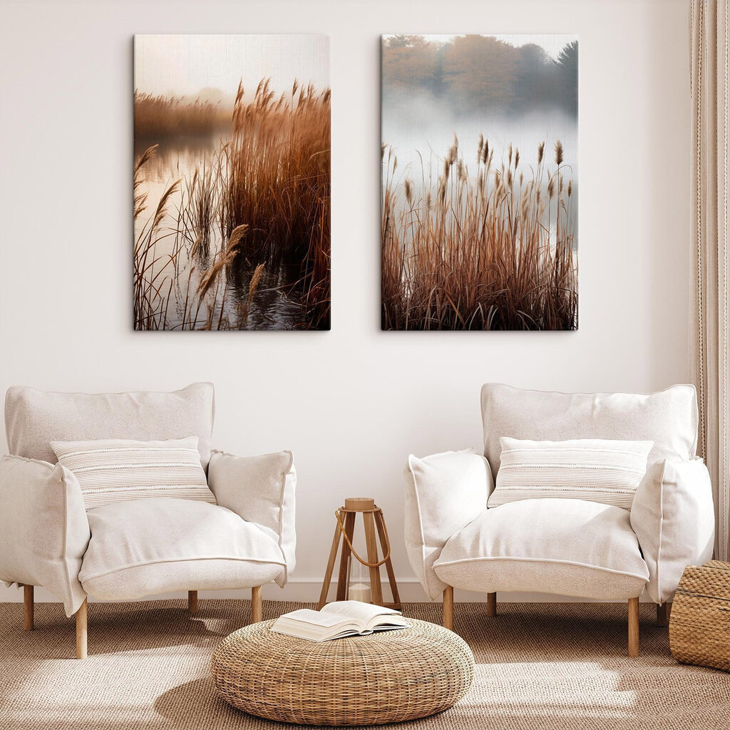 Meer met hoog gras — interieur 1
