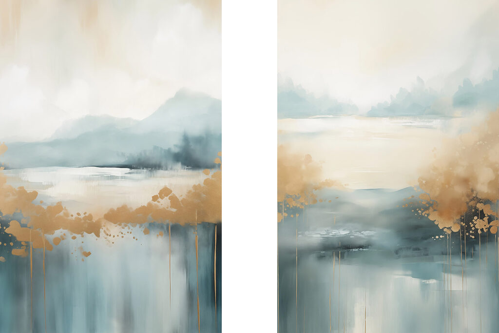 Landschapsschilderij — volledig ontwerp