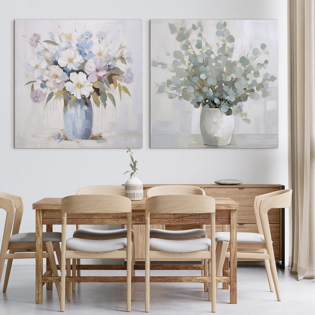 Schilderij van bloemen in een vaas — interieur 2