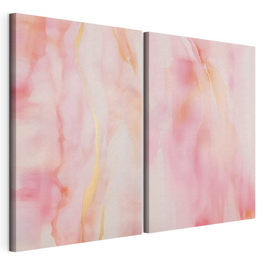 Abstract kunstwerk met roze vloeistof — productweergave