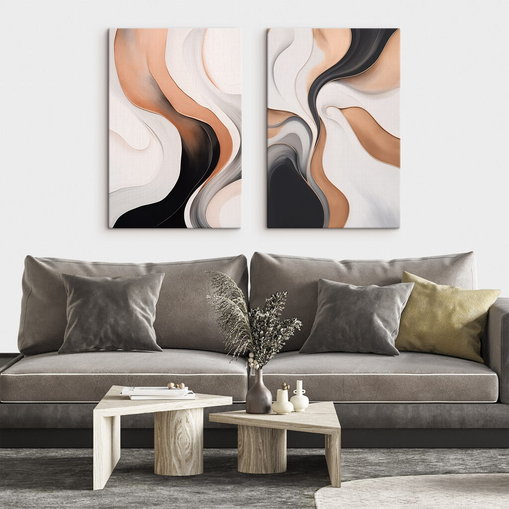 Vloeiende lijnen in zachte kleurtinten — interieur 2