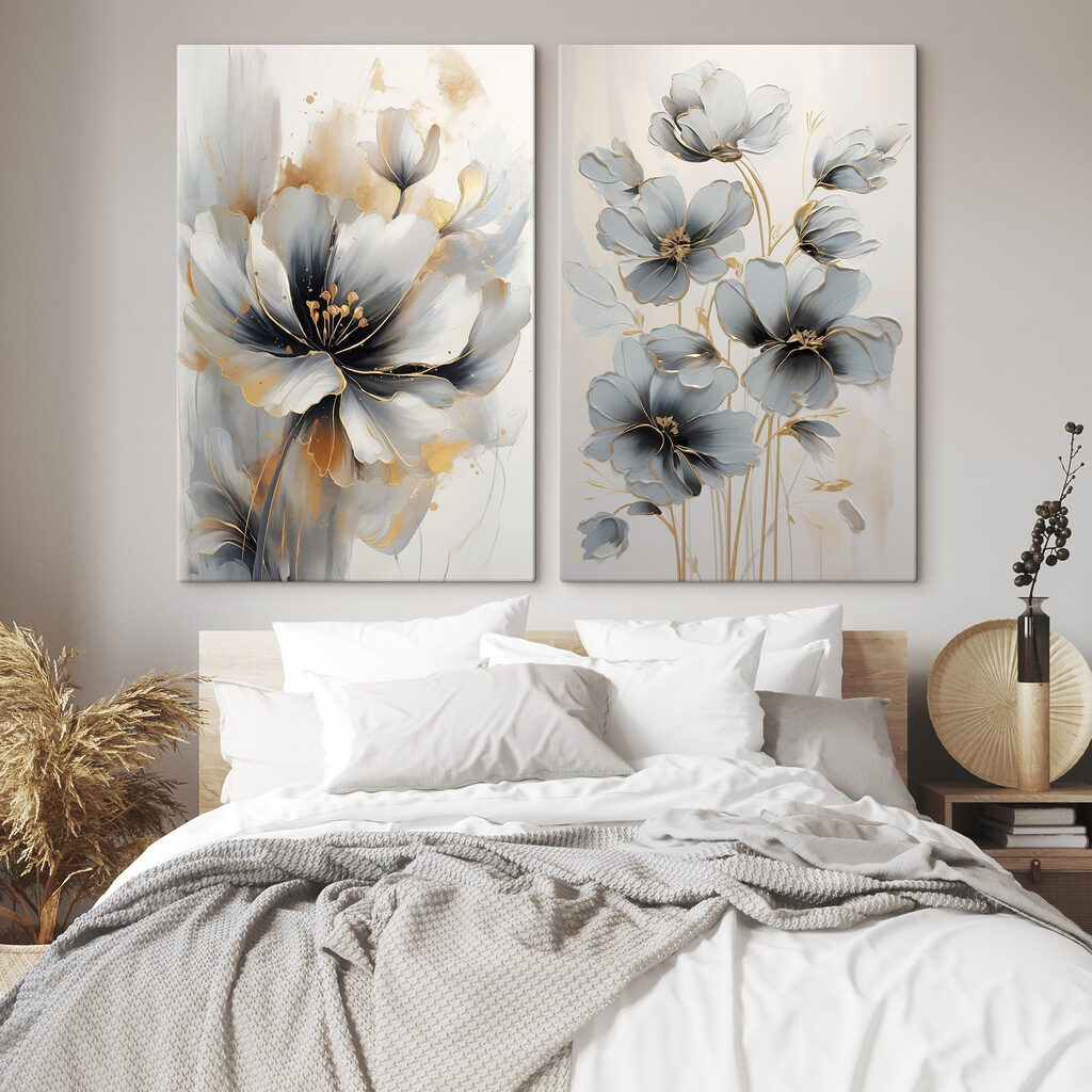 - Elegante bloemen in zachte tinten — interieur 2