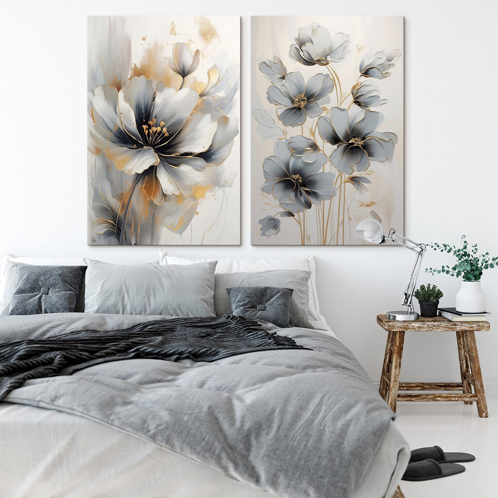 - Elegante bloemen in zachte tinten — interieur 1