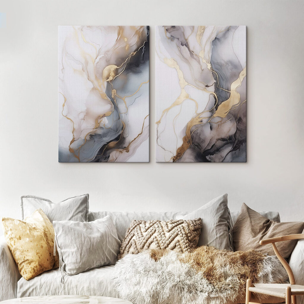 Vloeiende kleuren in harmonieuze patronen — interieur 1