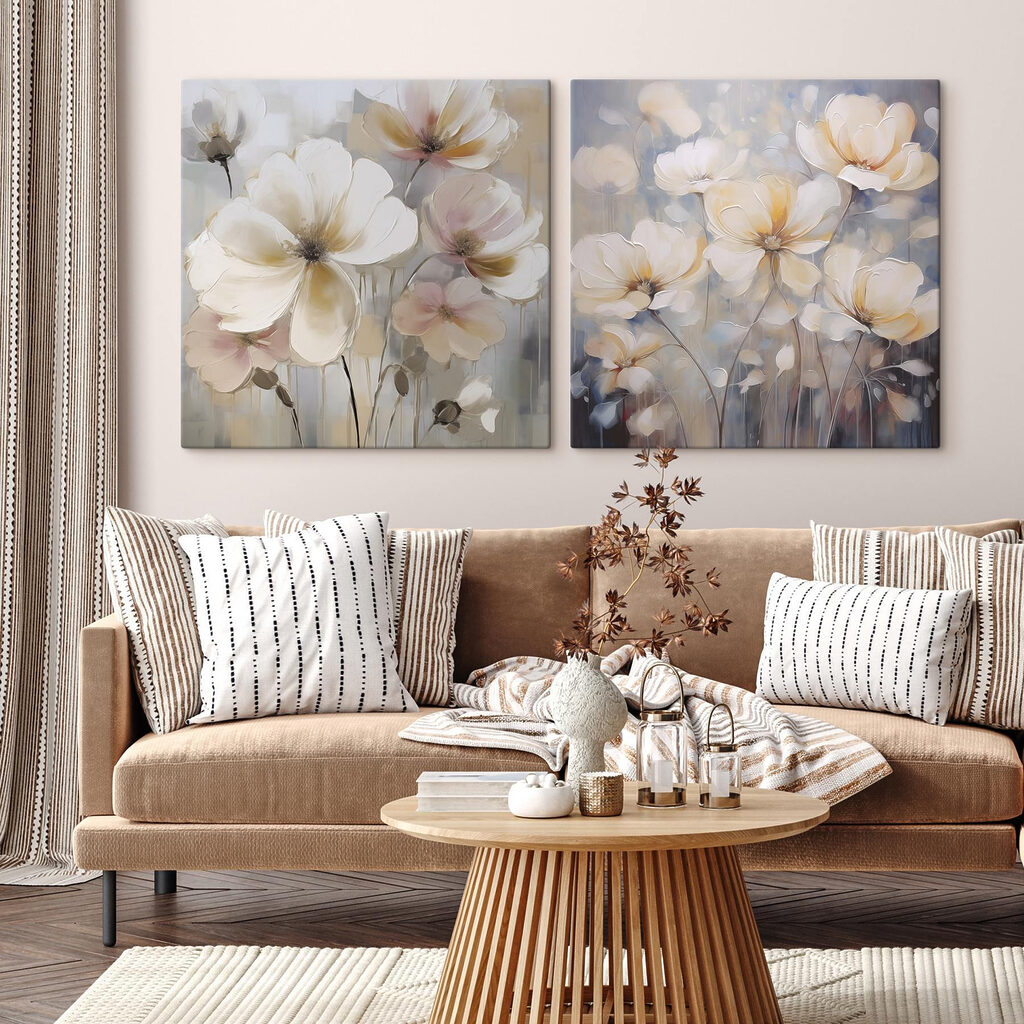 Verfijnde bloemen in zachte tinten — interieur 2
