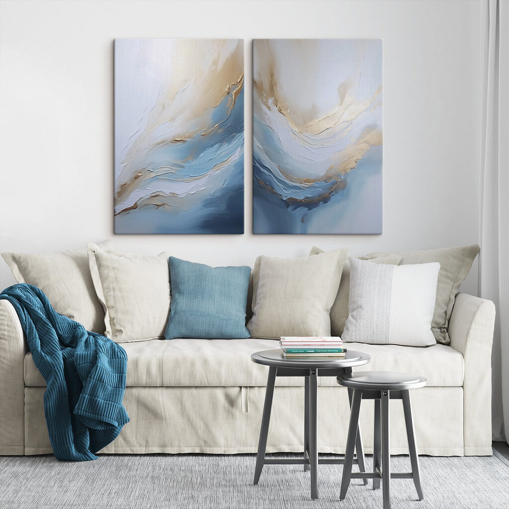 Schilderij van een golf — interieur 2