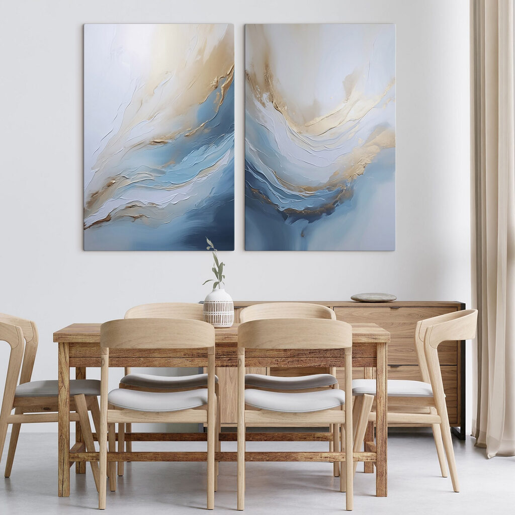 Schilderij van een golf — interieur 1