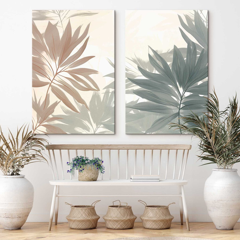 Zachte tinten van delicaat gebladerte — interieur 1