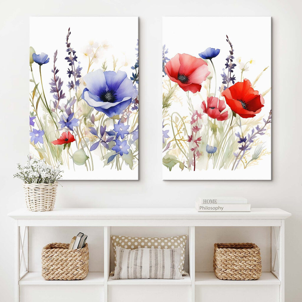 Schilderijen van bloemen en planten — interieur 1