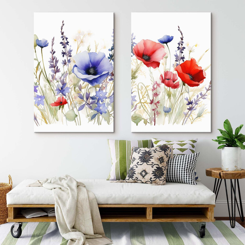 Schilderijen van bloemen en planten — interieur 2