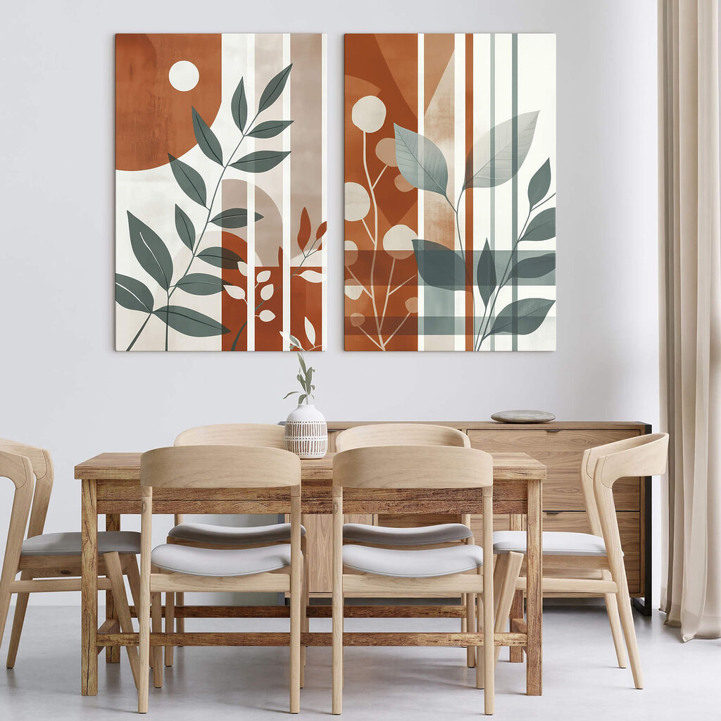- Een tentoonstelling van geometrische kunstwerken geïnspireerd door de natuur — interieur 2