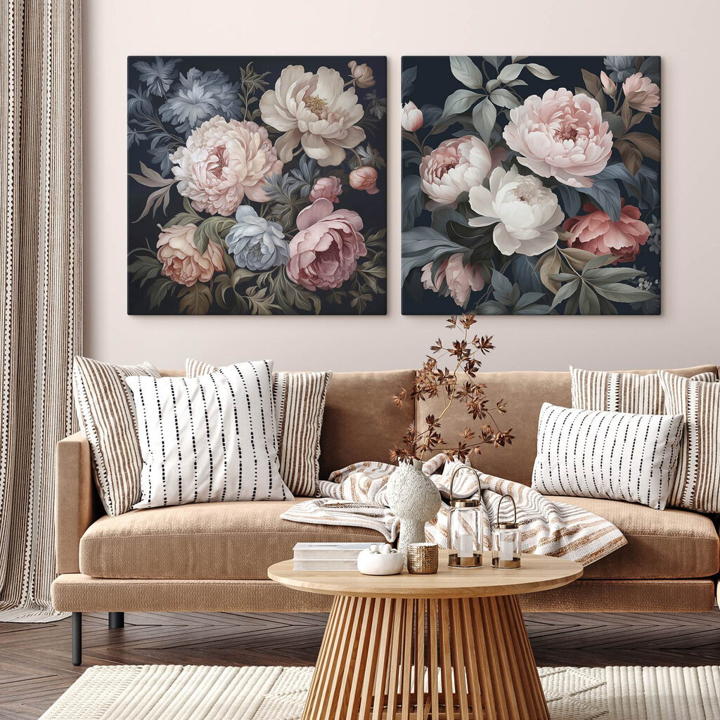 Bloemrijke elegantie in zachte tinten — interieur 1