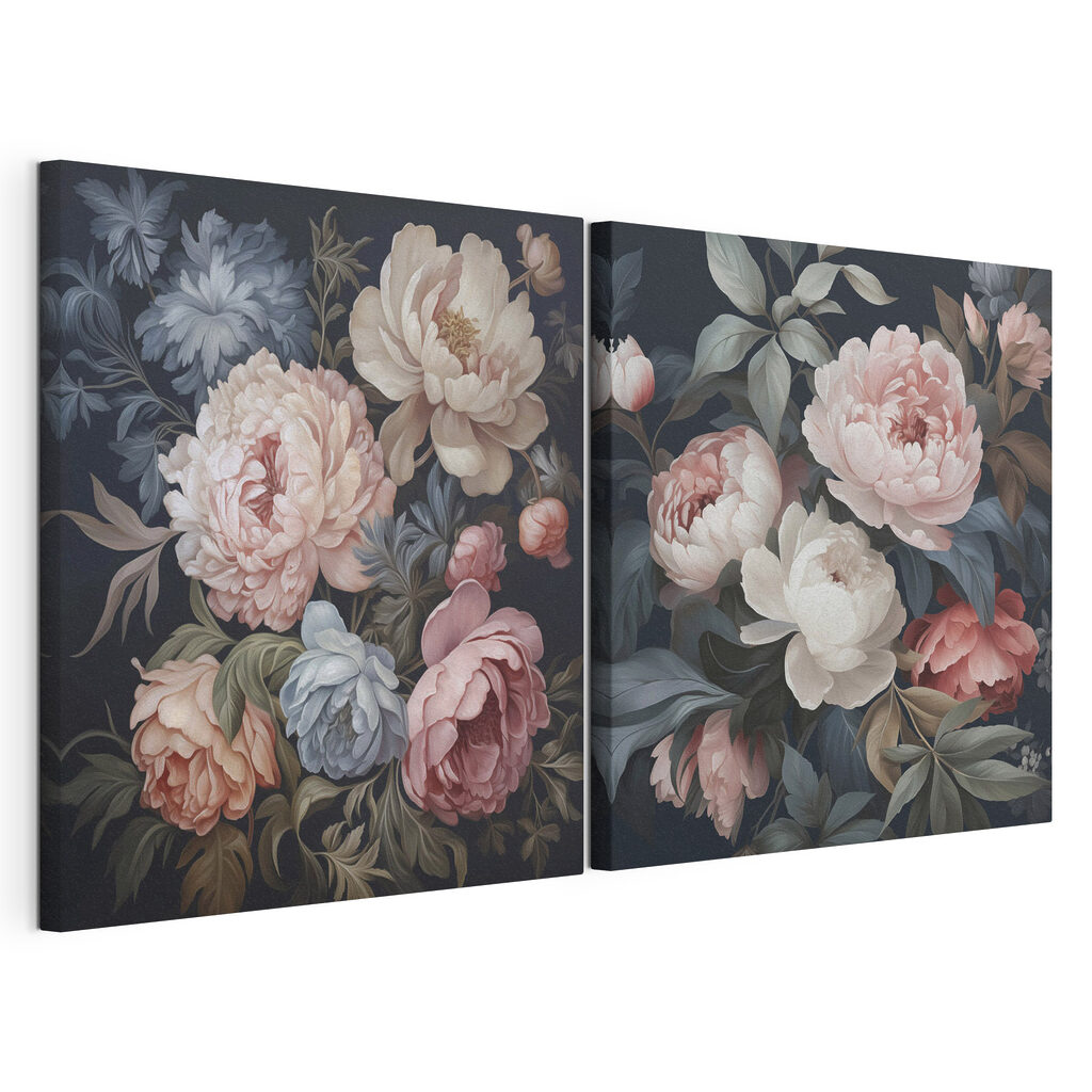 Bloemrijke elegantie in zachte tinten — productweergave