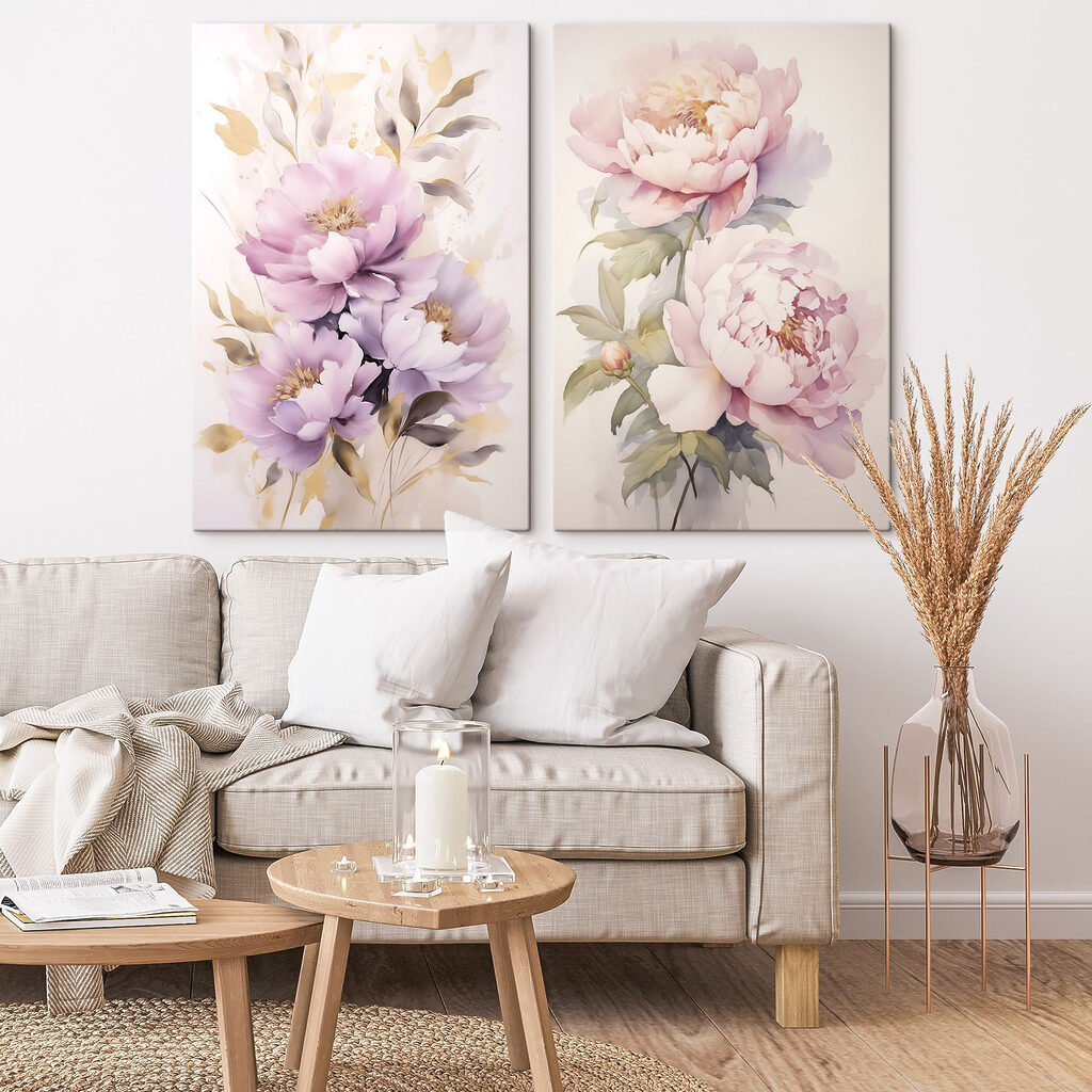 Verfijnde bloesems in zachte tinten — interieur 2