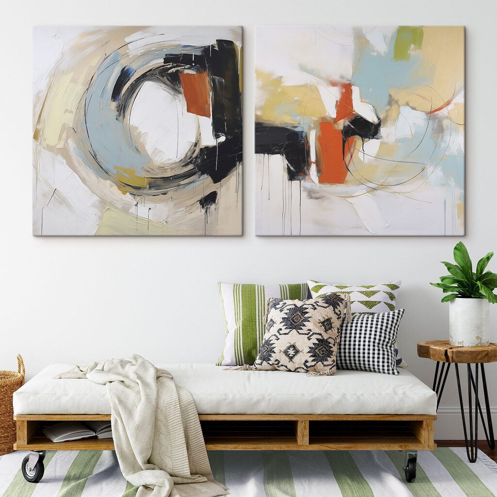 Twee kunstwerken — interieur 1
