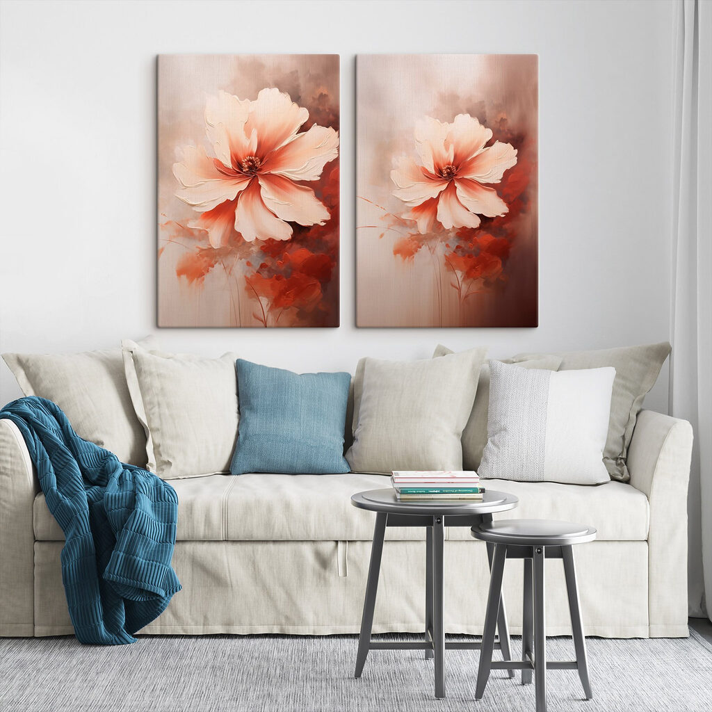 - Fijne bloem in zachte tinten — interieur 2