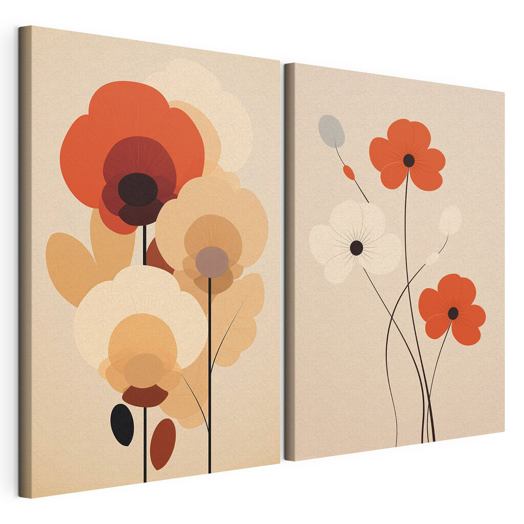 Een paar bloemen in verschillende kleuren — productweergave