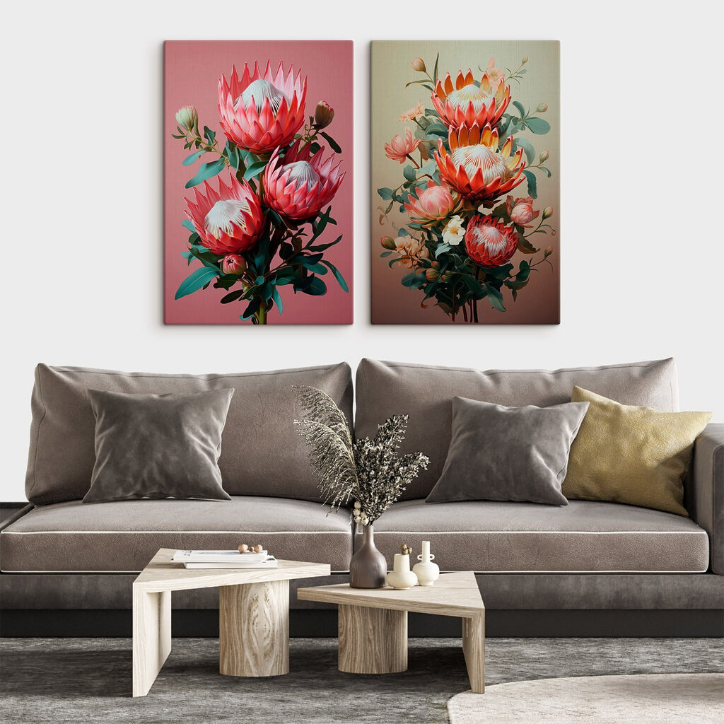 Bloemencollage — interieur 1