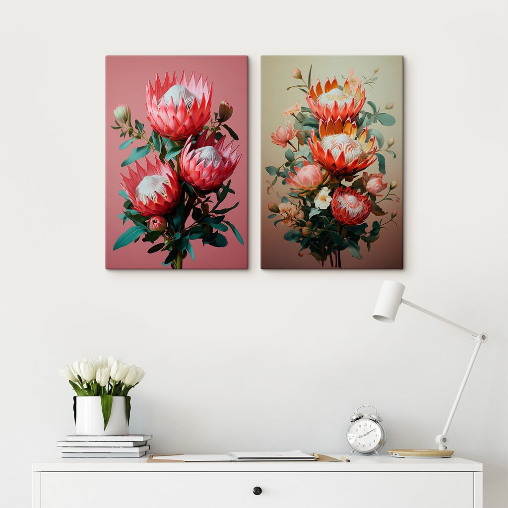 Bloemencollage — interieur 2