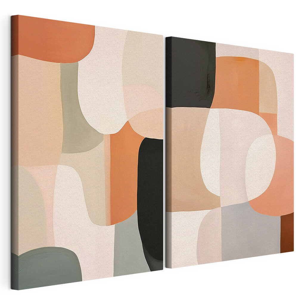 Abstracte vormen in rustgevende kleuren — productweergave