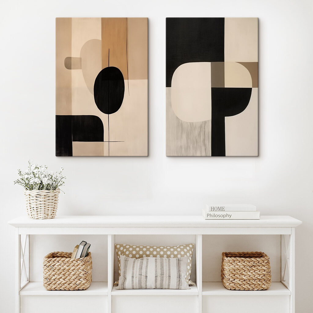 Twee kunstwerken — interieur 1