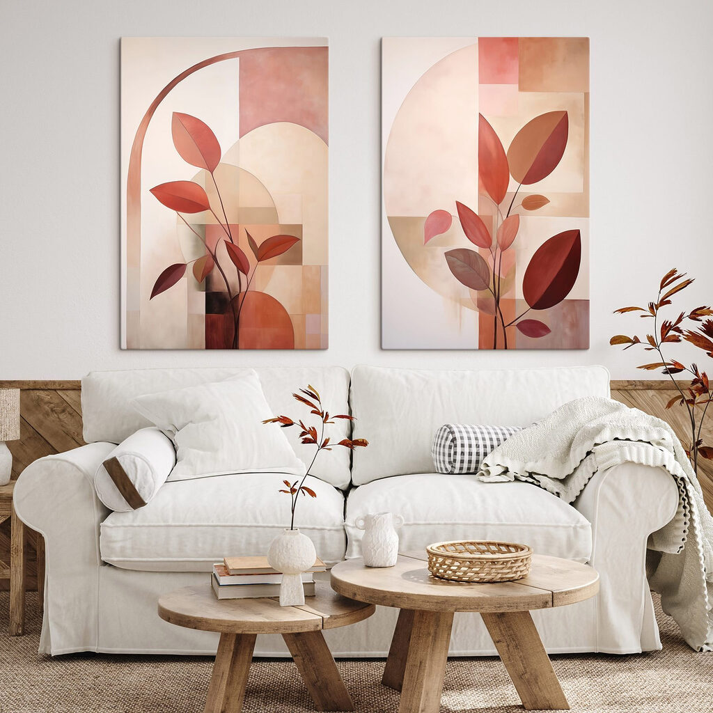Schilderij van een plant met bladeren — interieur 2
