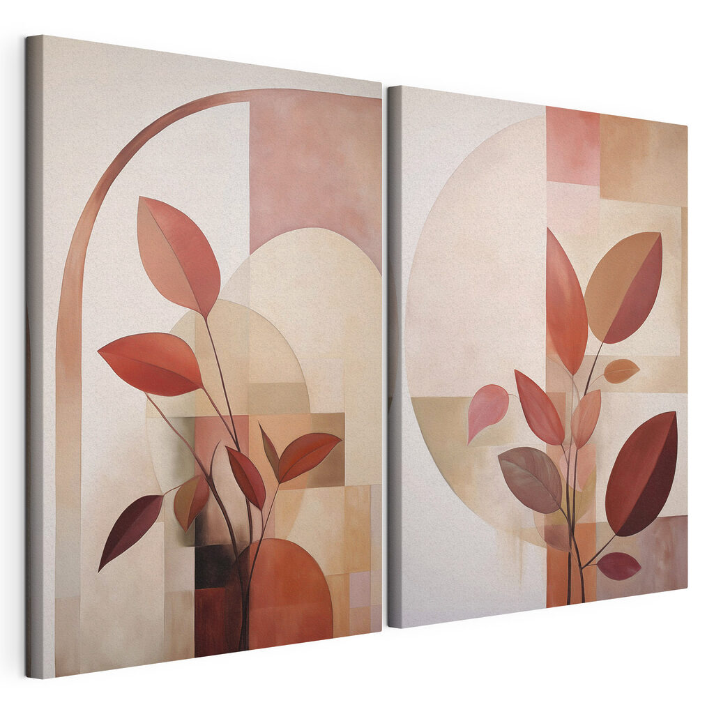 Schilderij van een plant met bladeren — productweergave