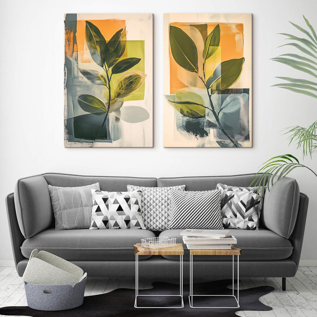Schilderij van een plant — interieur 2